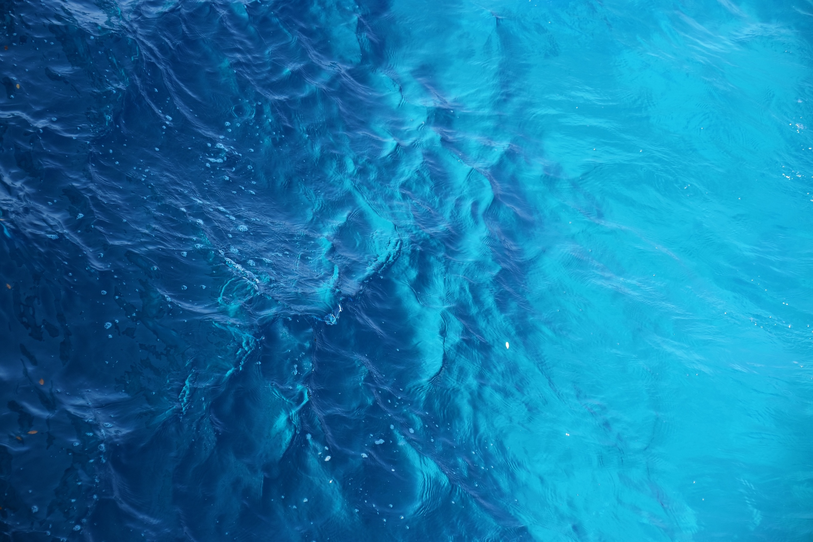 Fifty shades of blue water